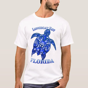 Longboat Key Florida Vacation Tribal Turtle T-Shirt