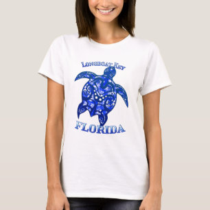 Longboat Key Florida Vacation Tribal Turtle T-Shirt