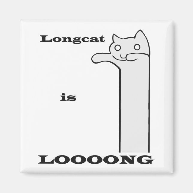 Longcat is Long Magnet (Front)