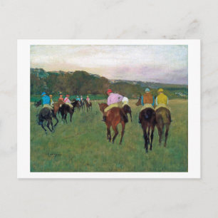 Longchamp Race Horse, Edgar Degas Postcard