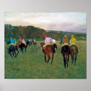 Longchamp Race Horse, Edgar Degas Poster
