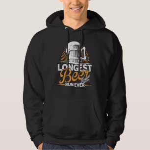 Longest Beer Run Ever Running Hoodie