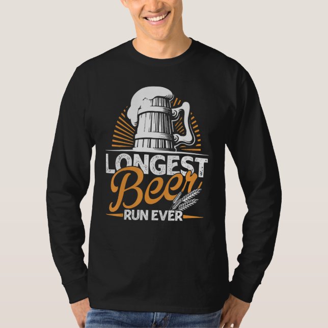 Longest Beer Run Ever Running T-Shirt (Front)