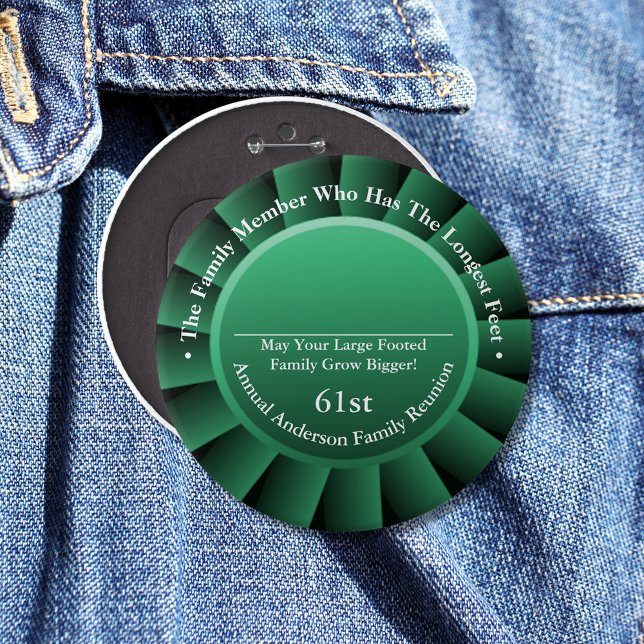 Longest Foot Size Family Reunion Awards 6 Cm Round Badge (Creator Uploaded)
