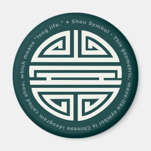 Longevity Awesome Chinese Character Magnet