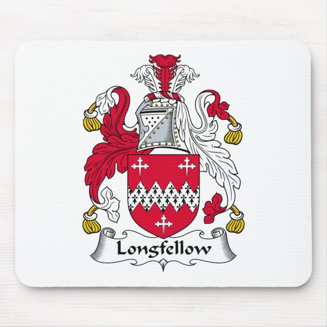 Longfellow Family Crest Mouse Pad (Front)