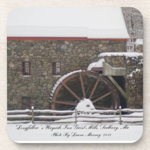 Longfellow’s Wayside Inn Gristmill, Sudbury Ma Coaster