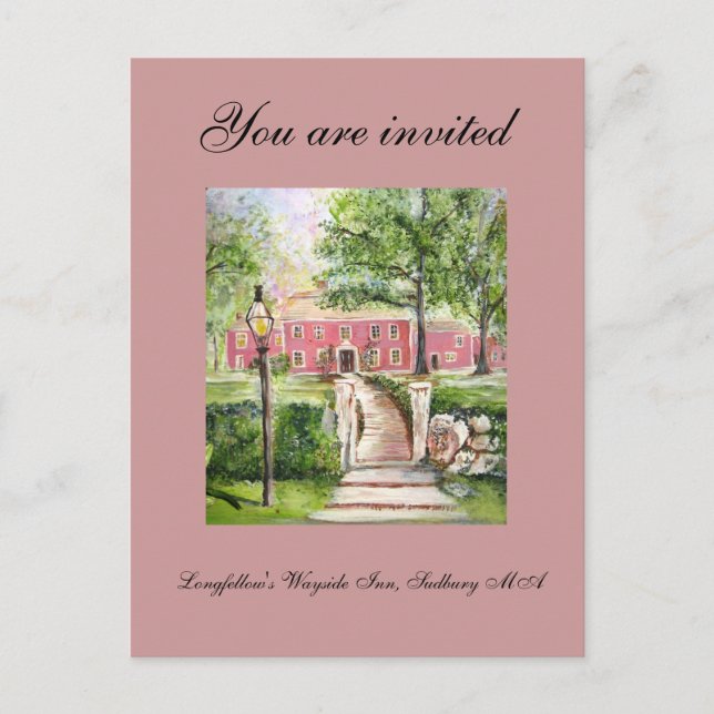 Longfellow's Wayside Inn - Invitation Postcard (Front)