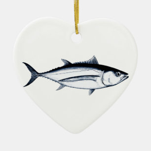 Longfin Albacore Tuna Logo Ceramic Ornament