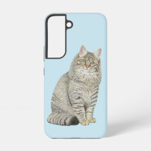 Longhair Tabby Cat Samsung Galaxy Case