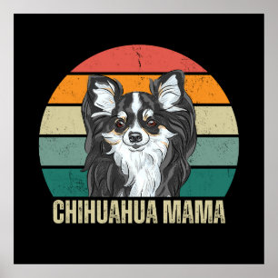 Longhaired Chihuahua Lover Gift, Cute Chihuahua Poster