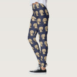 Longhaired Cream Dachshunds Pattern | Wiener Dogs Leggings<br><div class="desc">Show off your love for wiener dogs in comfort and style with these Dachshunds pattern leggings. Cute patterned print, perfect for the gym, yoga, or a relaxing evening with your Doxie by your side. Original drawing of a longhaired English Cream Dachshund. These novelty print leggings make a fun gift for...</div>
