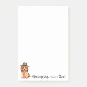 Longhaired Dachshund Dad Post-it Notes