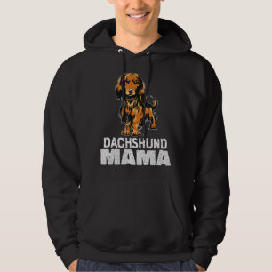 Longhaired Dachshund Mama Dachshund Mum Hoodie