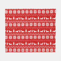 Longhaired Dachshund Silhouettes Christmas Pattern