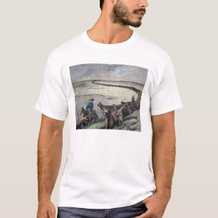 Longhorn cattle drive from Texas to Abilene, Kansa T-Shirt