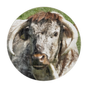 LONGHORN COW CUTTING BOARD