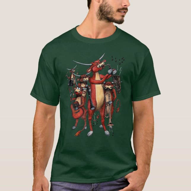 longhorn moo-sic T-Shirt (Front)