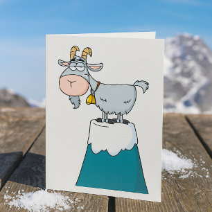 Longhorn Mountain Goat Card