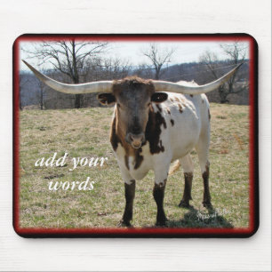 Longhorn Mousepad-customise Mouse Pad