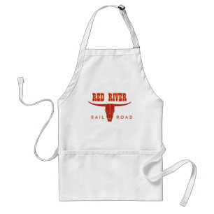 longhorn red, RED RIVER, R A I L R O A D Standard Apron