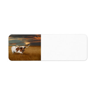 Longhorn Return Address Label