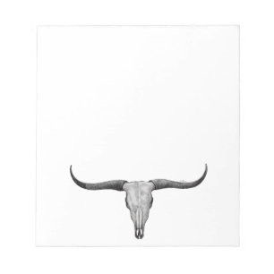 Longhorn Skull Notepad
