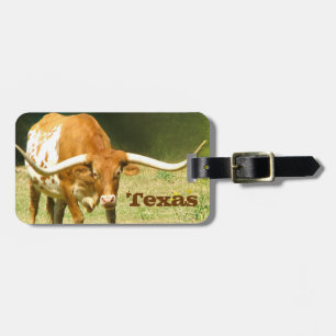 Longhorn Texas Luggage Tag