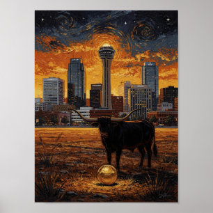 Longhorn World Cup 2026 Soccer — Fine Art Poster