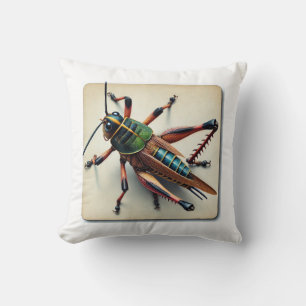 Longhorned Grasshopper Katydid 160724IREF102 - Wat Cushion