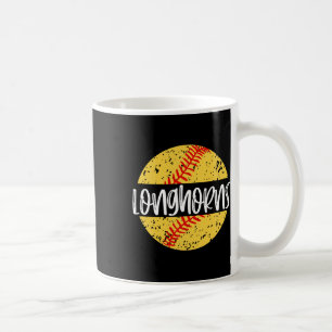 Longhorns Softll Team Mascot School Spirit Game Da Coffee Mug