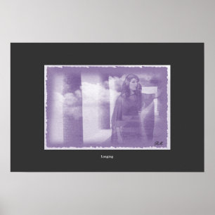 Longing, digital colage poster