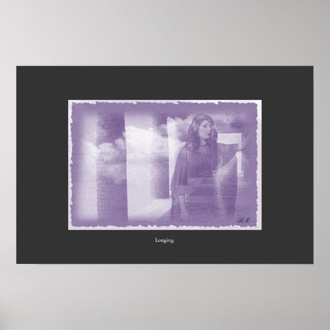 Longing, digital colage poster (Front)