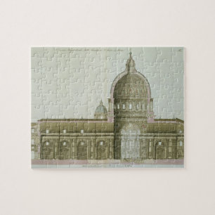 Longitudinal Cross-Section of St. Peter's in Rome, Jigsaw Puzzle