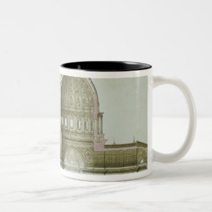 Longitudinal Cross-Section of St. Peter's in Rome, Two-Tone Coffee Mug