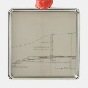 Longitudinal Section of the South Ore Channel Metal Tree Decoration