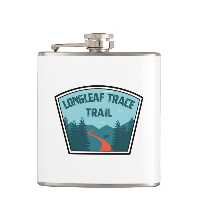 Longleaf Trace Trail Hip Flask (Front)