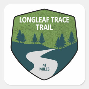 Longleaf Trace Trail Square Sticker