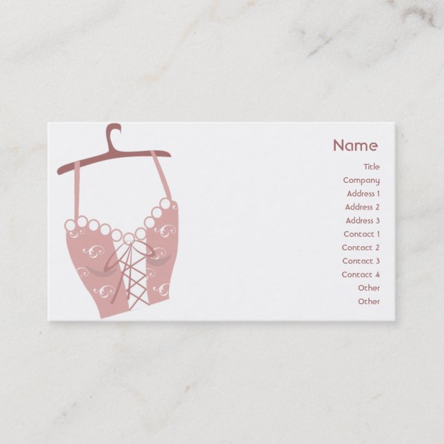 Longlive Bra - Business Card (Front)