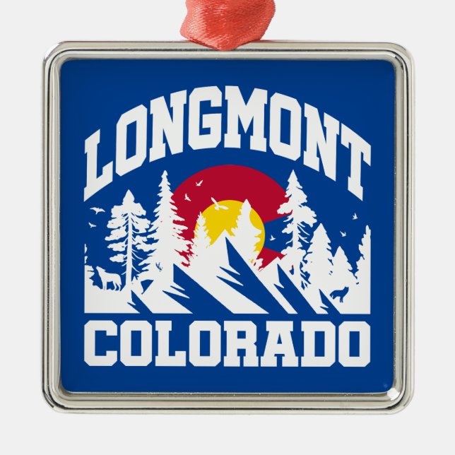 Longmont,Colorado Metal Ornament (Front)