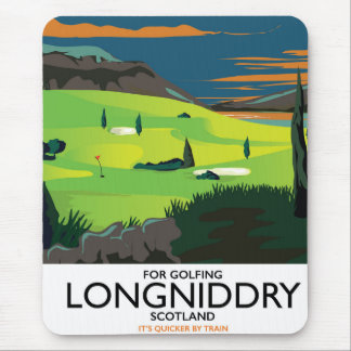 longniddry Scotland Golf travel poster Mouse Pad