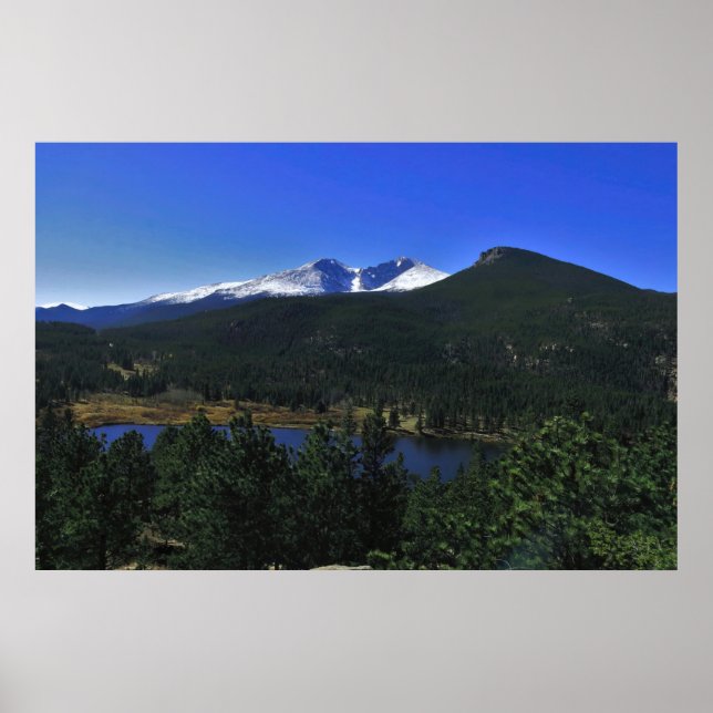 Longs Peak and Estes Cone Poster (Front)