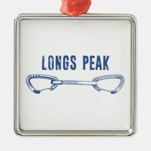 longs peak, mountains, climbing, climber, summit,  metal ornament