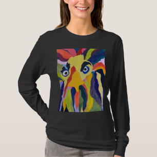 Longsleeve Black Tee Shirt with Maurice (yellow)