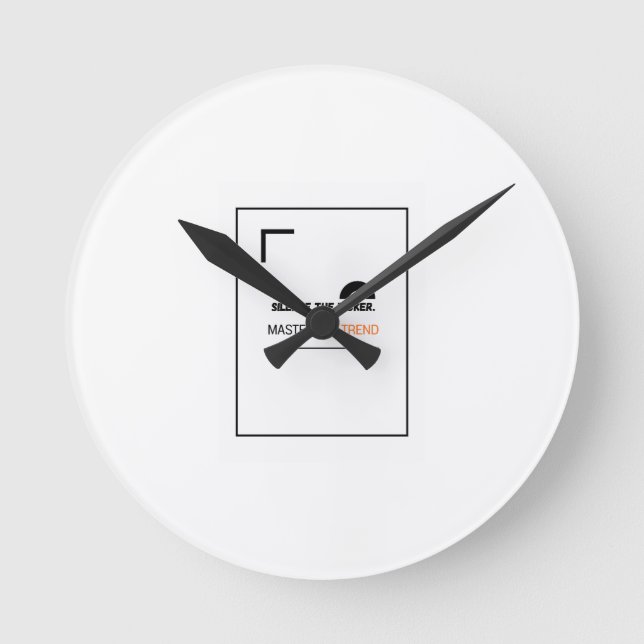  LongTerm Investor Round WallClock - silence theme (Front)