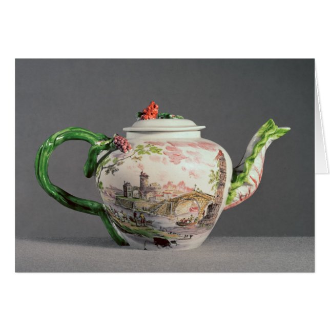 Longton Hall teapot, c.1755 (Front Horizontal)