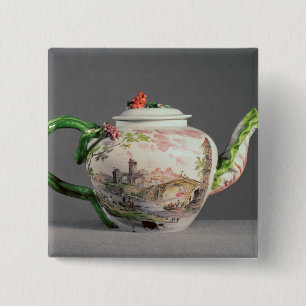 Longton Hall teapot, c.1755 15 Cm Square Badge
