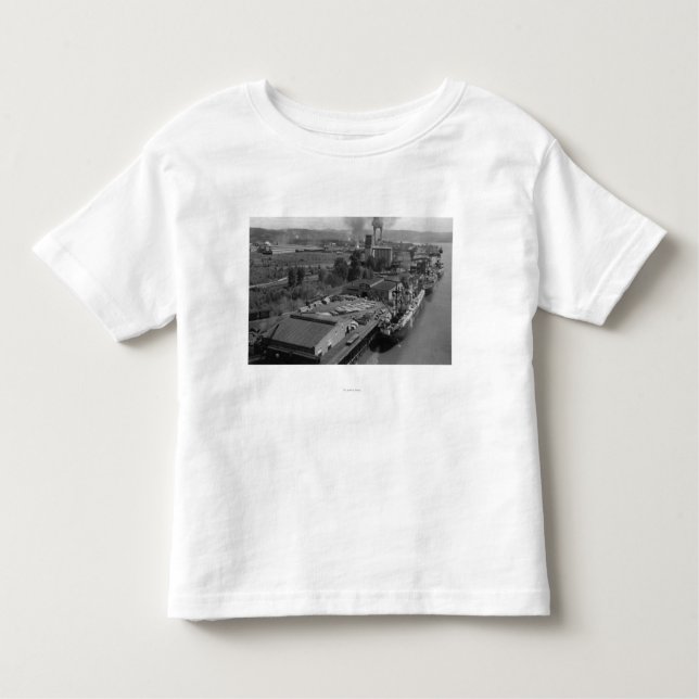 Longview, WA - Port View from Air Toddler T-Shirt (Front)