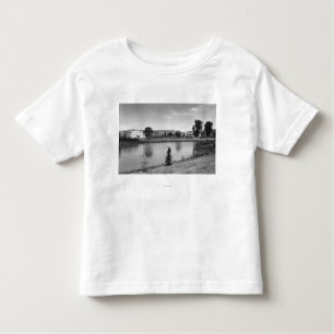 Longview, WA Town View Lake Sacajawea Photograph Toddler T-Shirt