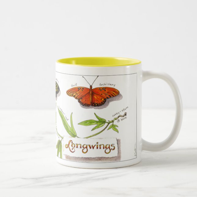Longwing butterflies mug (Right)